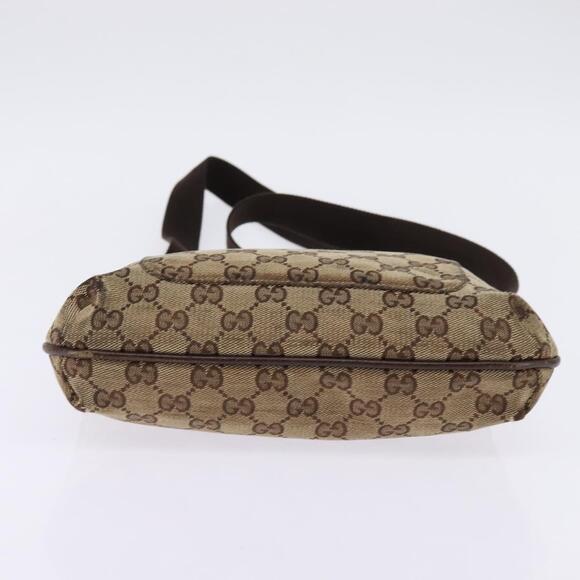 GUCCI GG Canvas Shoulder Bag Beige Silver Auth 143234 - Picture 5 of 16
